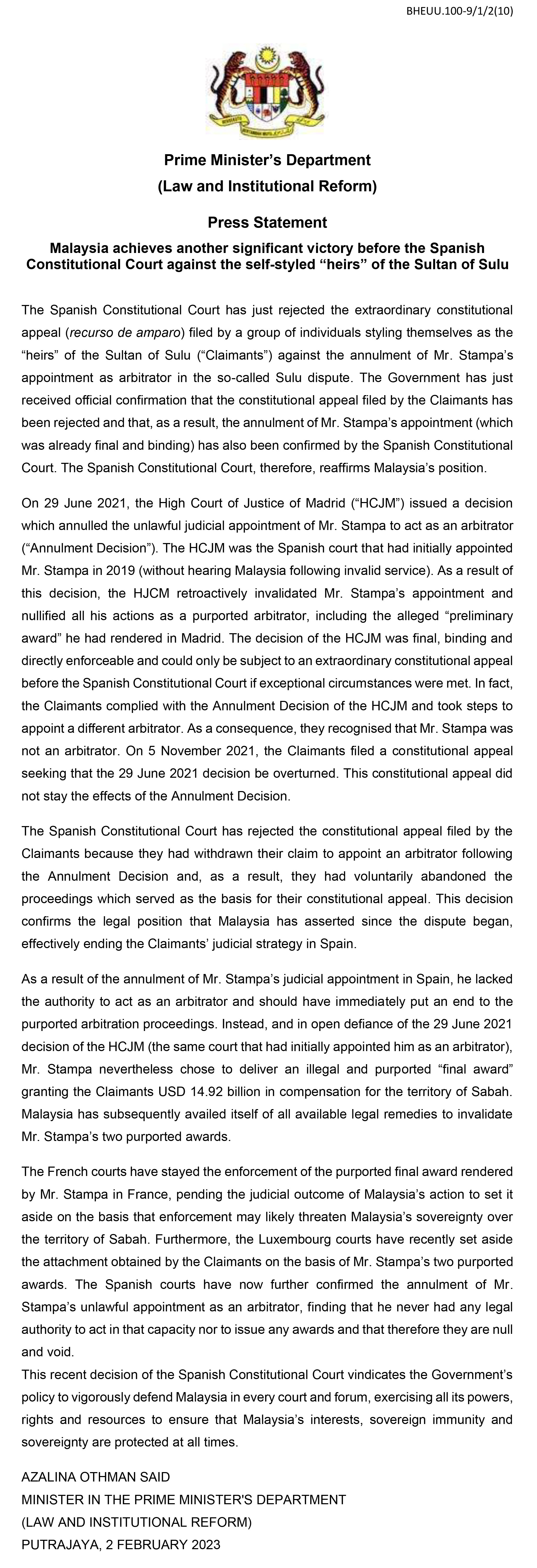 Press Statement Sulu Spanish Consti Court 2 2 2023 v2 1