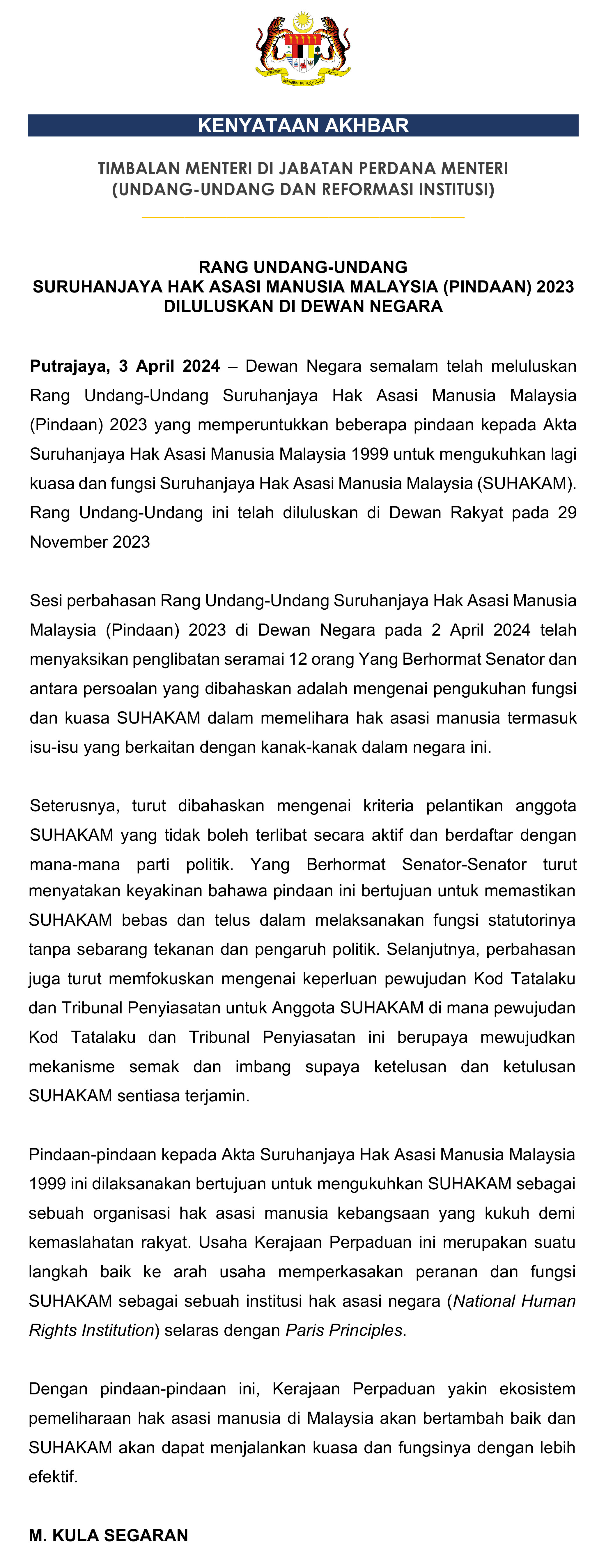 Press Statement YBTM Law   3 Apr 2024
